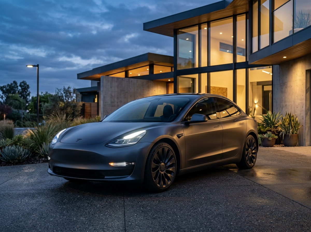 Tesla Model 3 in Matte Graphite